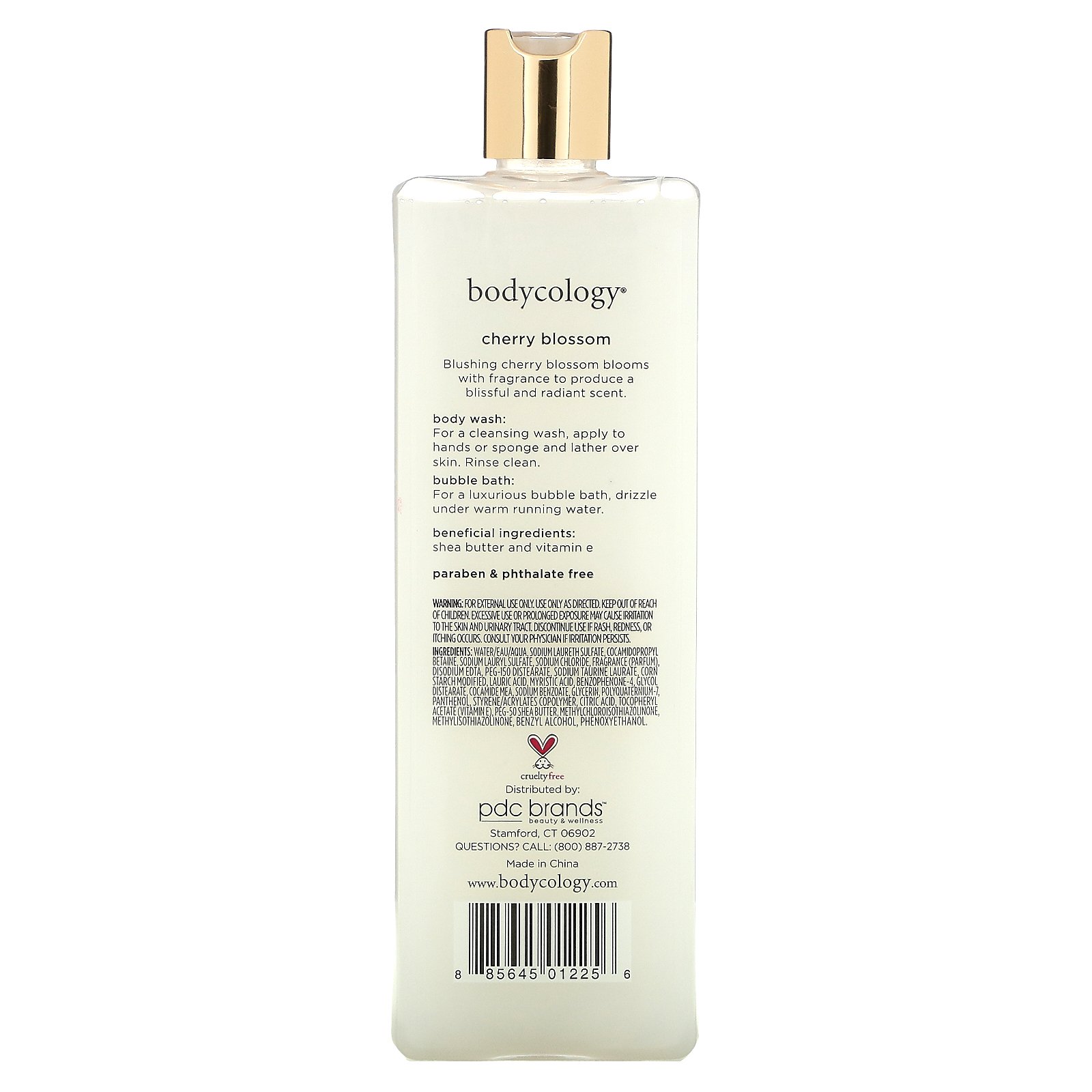 Bodycology 2 In 1 Body Wash And Bubble Bath Cherry Blossom 16 Fl Oz