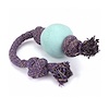Beco Pets, Pelota para perro con cuerda, ecológica, grande, azul, 1 cuerda