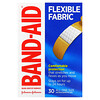 Band Aid, Лейкопластырные повязки, гибкая ткань, 30 повязок