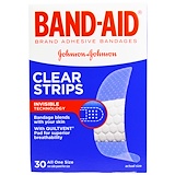 Band Aid, Лейкопластыри Clear Strips, 30 шт. отзывы