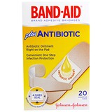 Band Aid, Липкий пластырь, с добавлением антибиотиков, 20 размеров в ассортименте отзывы