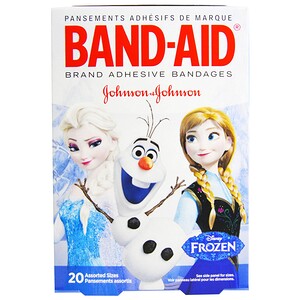 Отзывы о Бэнд Эйд, Adhesive Bandages, Disney Frozen, 20 Assorted Sizes