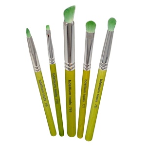 Bdellium Tools, Зеленая бамбуковая серия, для выразительных глаз, набор из 5 кистей Bdellium Tools, Зеленая бамбуковая серия, для выразительных глаз, набор из 5 кистей