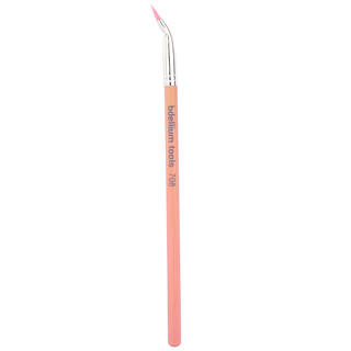 Bdellium Tools, Serie bambú rosa, ojos 708, 1 pincel delineador de ojos curvado
