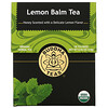 Buddha Teas, органічний трав’яний чай, меліса, 18 чайних пакетиків, 24 г (0,83 унції)
