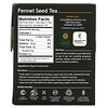 Buddha Teas, Tisane biologique, Graines de fenouil, 18 sachets de thé, 27 g