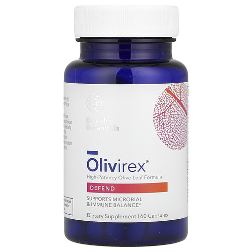 Biocidin Botanicals Olivirex®, High-Potency Olive Leaf Formula, 60 Capsules