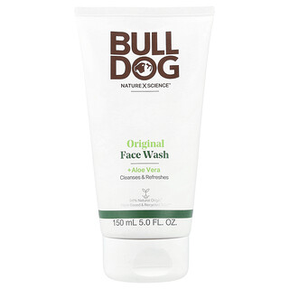 Bulldog Skincare For Men, Pencuci Muka Asli + Aloe Vera, 5 fl oz (150 ml)