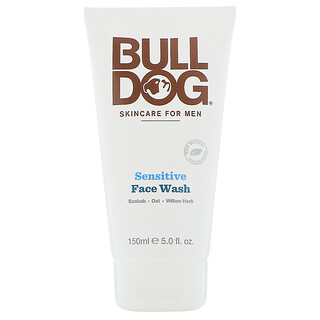 Bulldog Skincare For Men, Limpiador facial para piel sensible, 5 fl. Oz (150 ml)