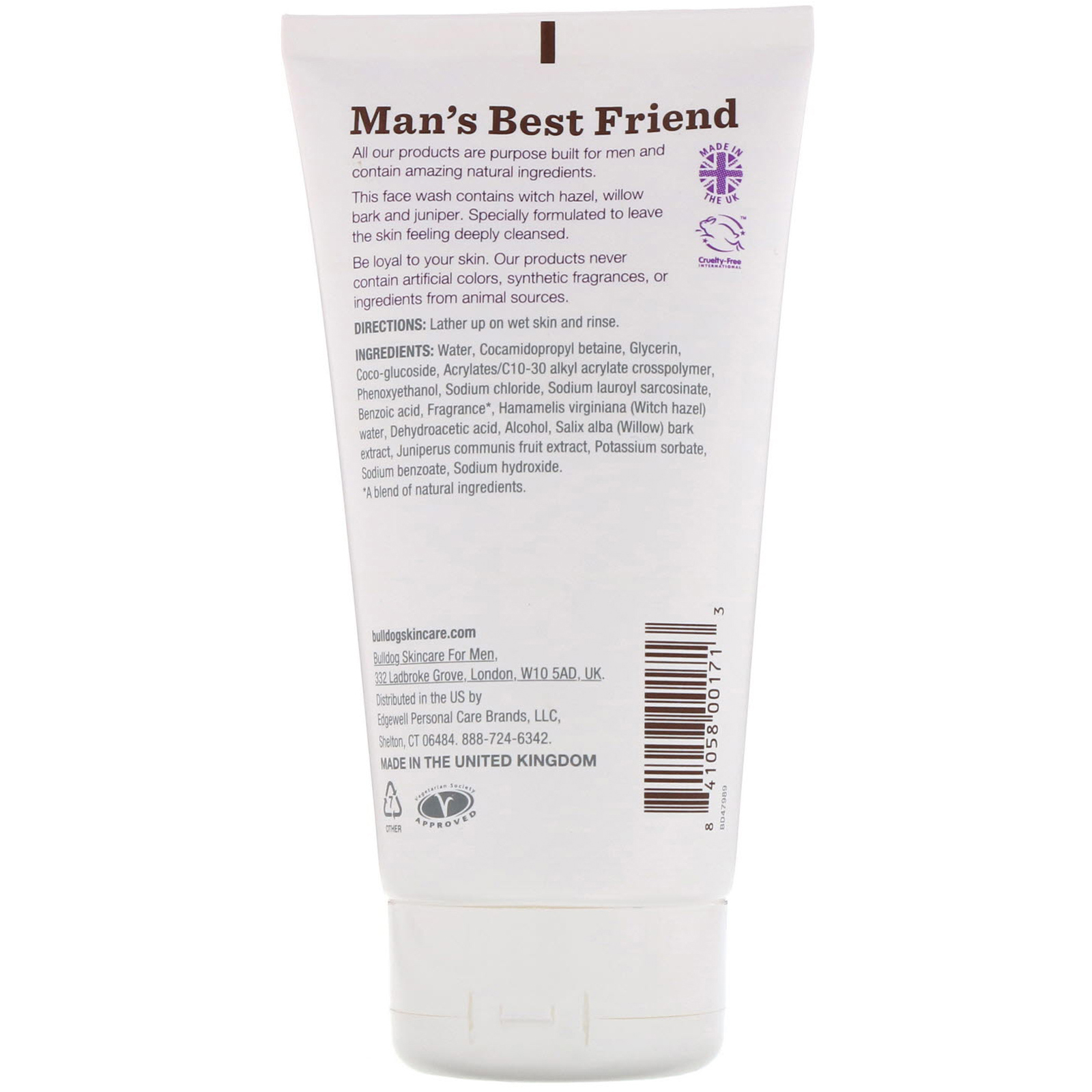 Bulldog Skincare For Men, Oil Control Face Wash, 5 fl oz (150 ml) iHerb