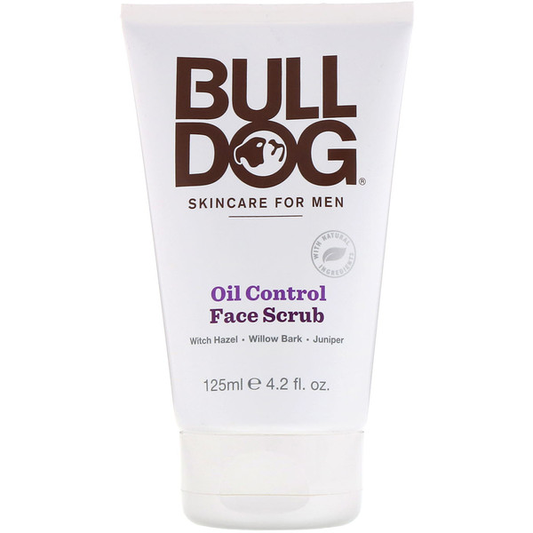 Bulldog Skincare For Men‏, פילינג לפנים, שליטה בשומניות העור, 125 מ״ל