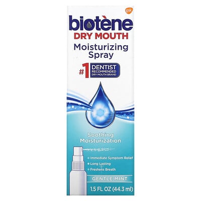 

Biotene Dental Products Dry Mouth Moisturizing Spray Gentle Mint 1.5 fl oz (44.3 ml)