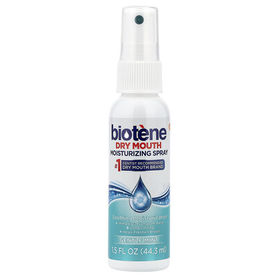 Product Image for Biotene Dental Products, Dry Mouth Moisturizing Spray, Gentle Mint, 1.5 fl oz (44.3 ml)