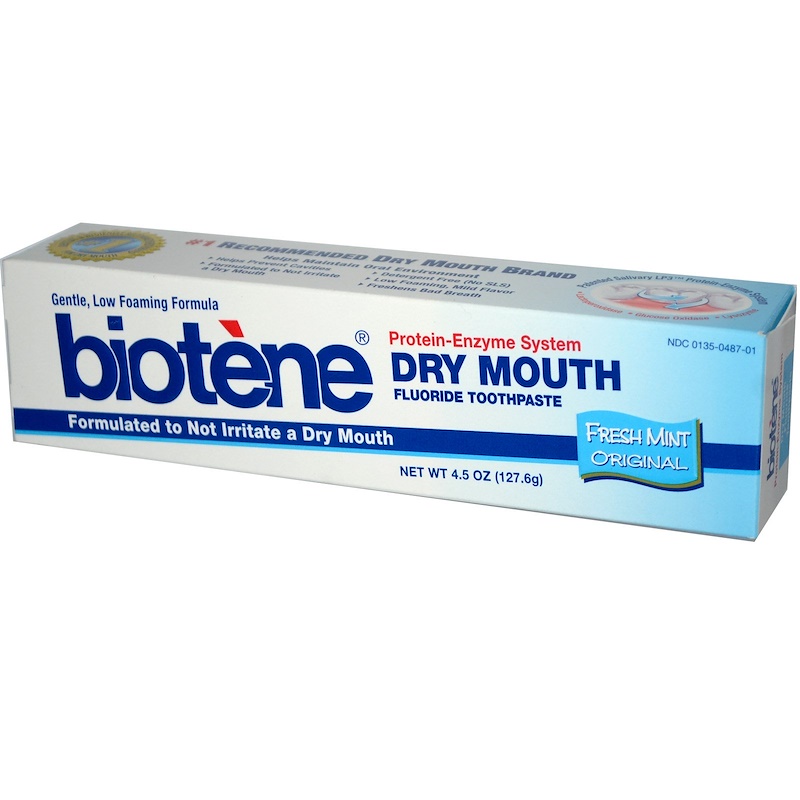 Biotene Dental Products, Dry Mouth Fluoride Toothpaste, Fresh Mint Original, 4.5 oz (127.6 g