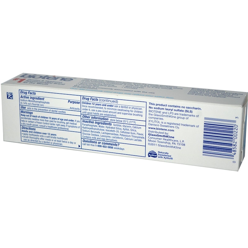 biotene fresh mint toothpaste
