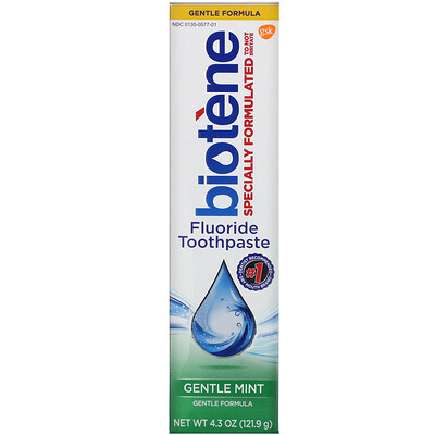 Biotene Dental Products Фтористая зубная паста Gentle Formula, 121,9 г