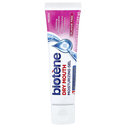 Biotene Dental Products Dry Mouth Moisturizing Gel, Flavor Free, 1.5 oz (42 g)