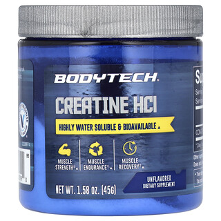 BodyTech, Creatine HCl, Unflavoured, 1.58 oz (45 g)