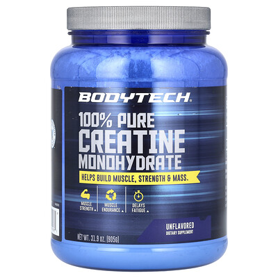 BodyTech, Monohidrato de creatina 100 % puro, Sin sabor, 905 g (31,9 oz)