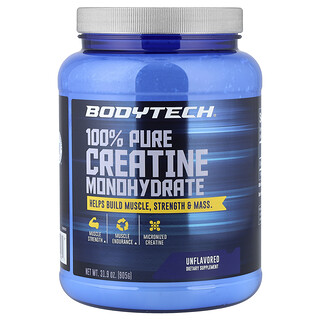 BodyTech, 100% чист креатин монохидрат, неовкусен, 31,9 унции (905 g)