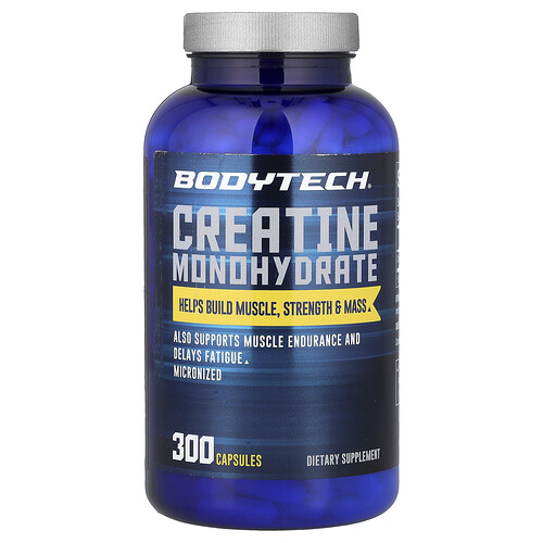 BodyTech, Creatine Monohydrate, Kreatinmonohydrat, 300 Kapseln (750 mg pro Kapsel)
