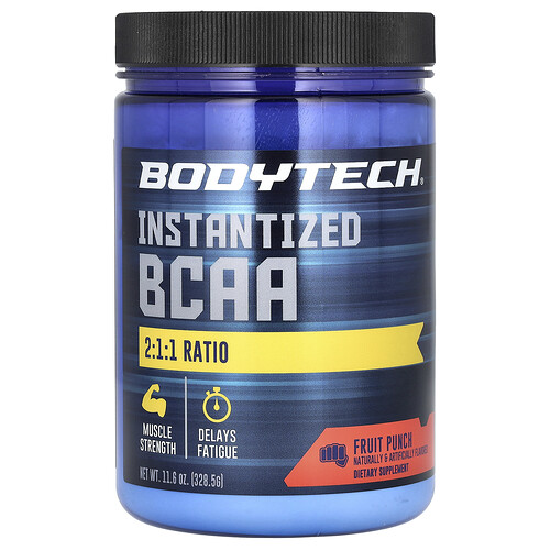 BodyTech, Instantized BCAA, Fruit Punch, instantisierte BCAA, Fruchtpunsch, 328,5 g (11,6 oz.)