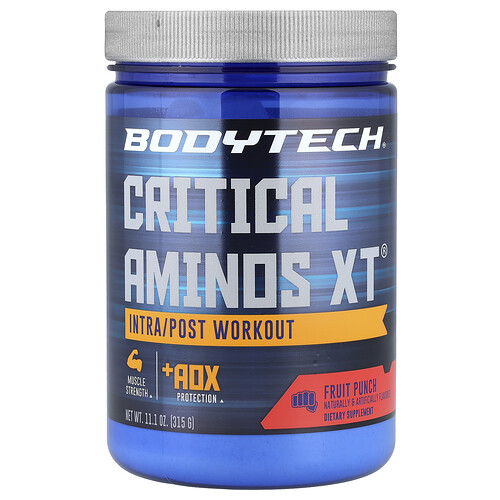 BodyTech, Critical Aminos XT®, Intra/Post Workout, Fruchtpunsch, 315 g (11,1 oz.)