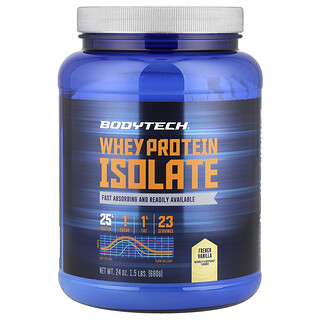 BodyTech, Izolat de proteine din zer, vanilie franceză, 1,5 lb (680 g)