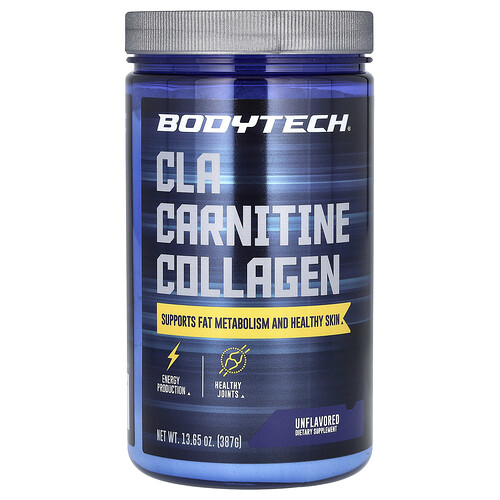 Bodytech CLA Carnitine Collagen, Unflavored, 13.65 oz (387 g)