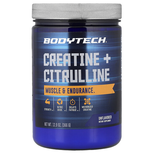 BodyTech, Kreatin + Citrullin, ohne Geschmack, 366 g