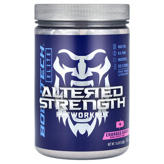 BodyTech, Elite，Altered Strength 鍛鍊前，充滿葡萄味，14.8 盎司（420 克）