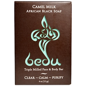 Отзывы о Ван виз Натуре, Triple Milled Face & Body Bar, Camel Milk African Black Soap, 4 oz (113 g)