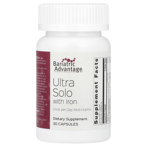 Bariatric Advantage Ultra Solo with Iron, 30 Capsules