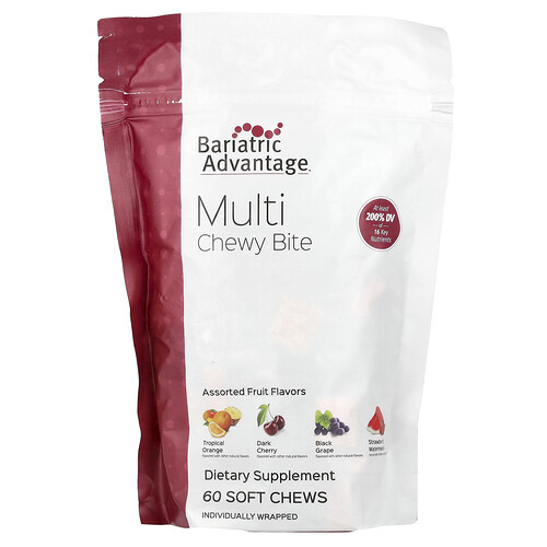 Bariatric Advantage Multi Chewy Bite, Assorted Fruit , 60 Soft Chews