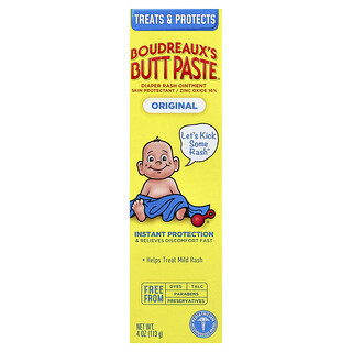 Boudreaux's Butt Paste, Diaper Rash Ointment, Original, 4 oz (113 g)