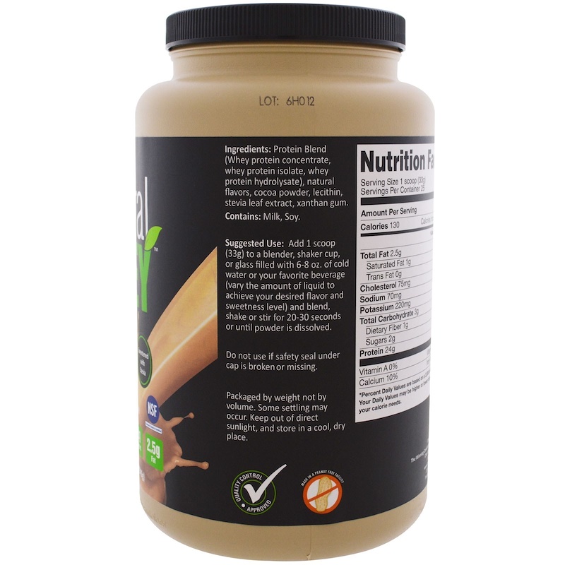 Bodylogix, Proteína Whey natural em pó, Chocolate Belga, 30 oz (840 g