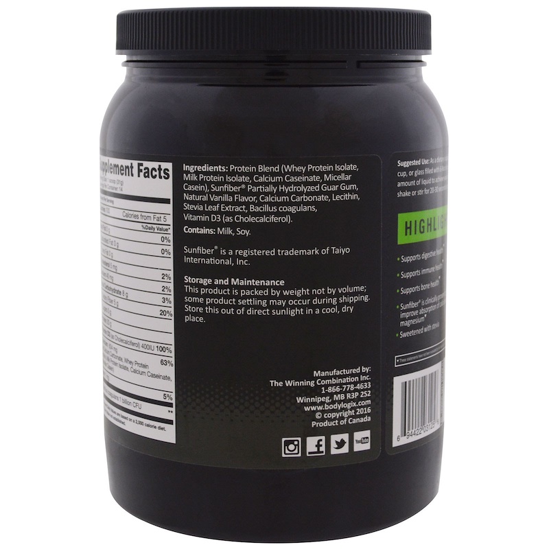 Bodylogix, Women's Protein Powder, Natural Vanilla Bean, 15.8 oz (448 g