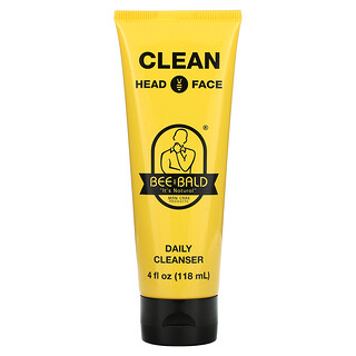 Bee Bald, Clean Head & Face, Agente de limpieza diario, 118 ml (4 oz. líq.)