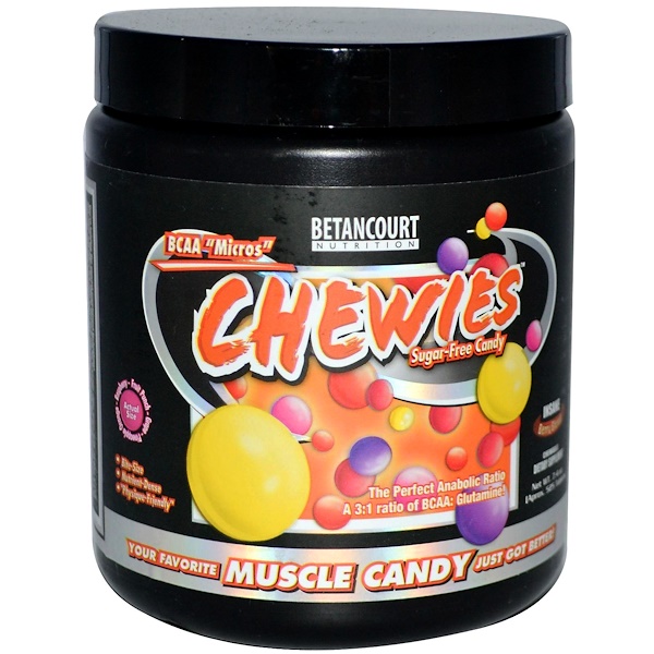 Betancourt, BCAA "Micros" Chewies, Sugar-Free Candy, Insane Berry Blend, 7.4 oz (Approx. 525 Tablets) (Discontinued Item) 