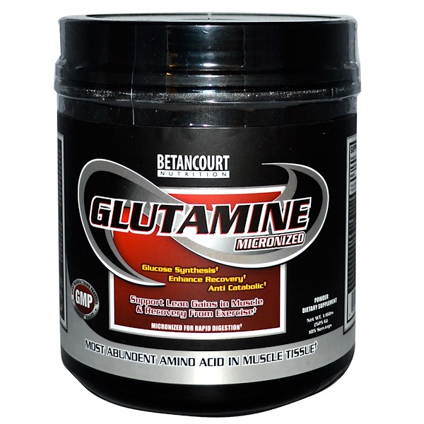 Betancourt, Glutamine, Micronized, 1.16 lbs (525 g) Powder (Discontinued Item) 
