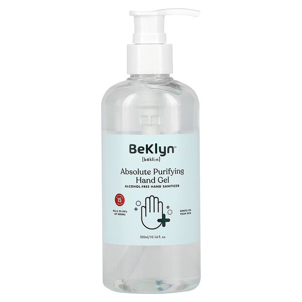 BeKLYN‏, Absolute Purifying Hand Gel, Alcohol-Free Hand Sanitizer, 10.14 fl oz (300 ml)
