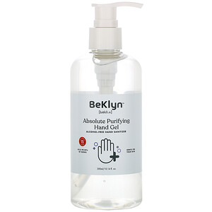 Отзывы о BeKLYN, Absolute Purifying Hand Gel, Alcohol-Free Hand Sanitizer, 10.14 fl oz (300 ml)
