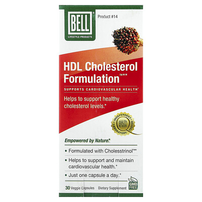 Product Image for Bell Lifestyle, HDL Cholesterol Formulation , 30 Veggie Capsules