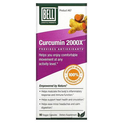 

Bell Lifestyle Curcumin 2000X 90 Veggie Capsules