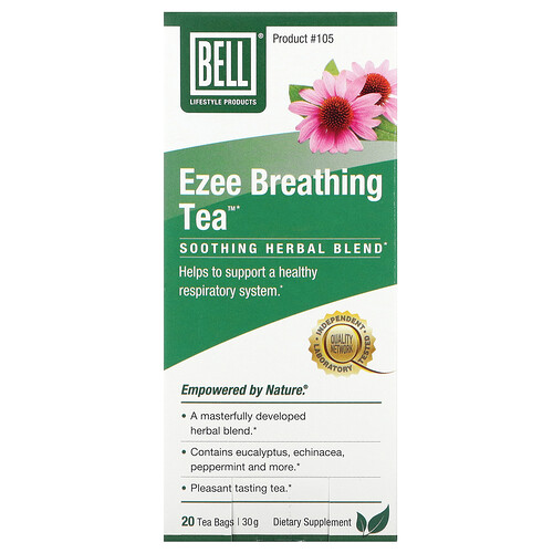Bell Lifestyle, Ezee Breathing Tea, beruhigende Kräutermischung, 20 Teebeutel, 30 g