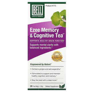 Bell Lifestyle, Ezee Memory & Cognitive Tea™, 20 theezakjes, 30 g
