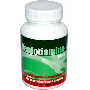 Отзывы о Бенфотиамин Инк, Benfotiamine-V, 150 mg, 120 Veggie Caps