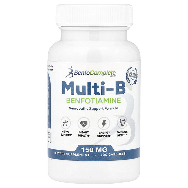 Benfotiamine Inc. Multi-B Benfotiamine Neuropathy Support Formula, 120 Capsules