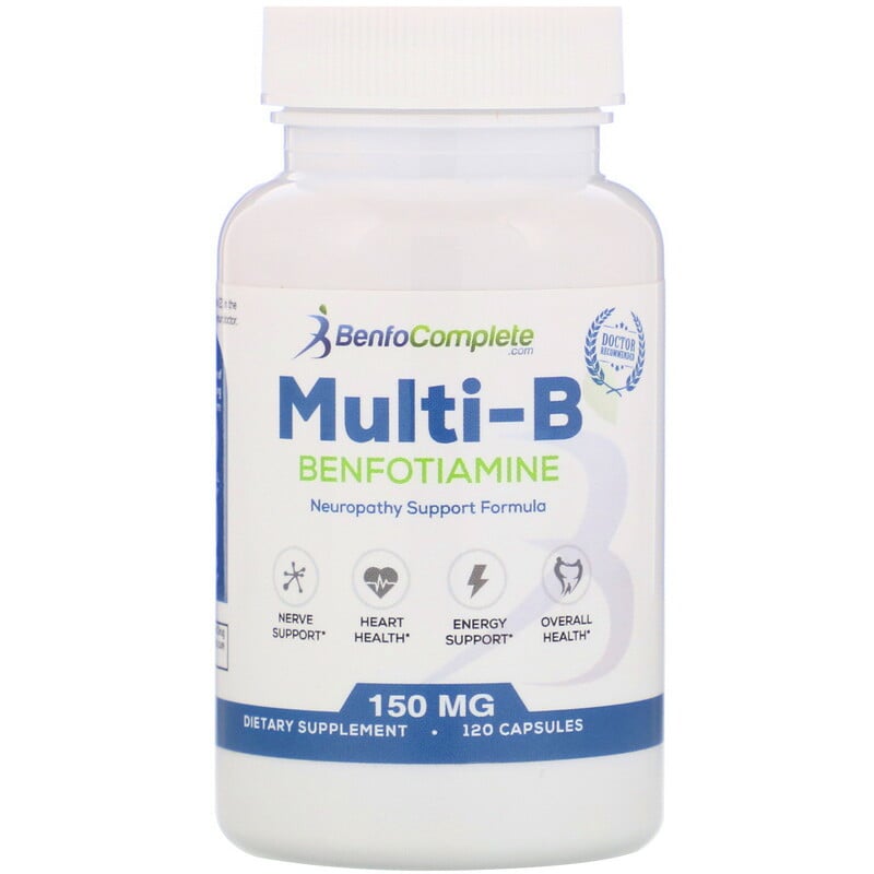 Benfotiamine Inc., Multi-B Benfotiamine Neuropathy Support Formula, 150 ...