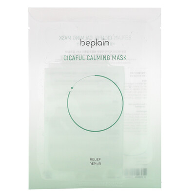 Купить Beplain Cicaful Calming Beauty Mask, 10 Sheet Masks, 0.95 oz (27 g) Each